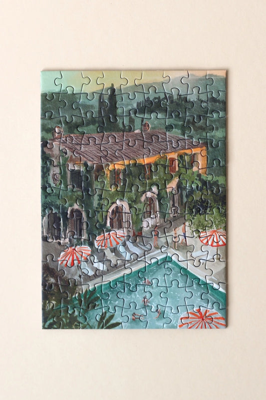 Geheime villa mini puzzel - 99 stukjes