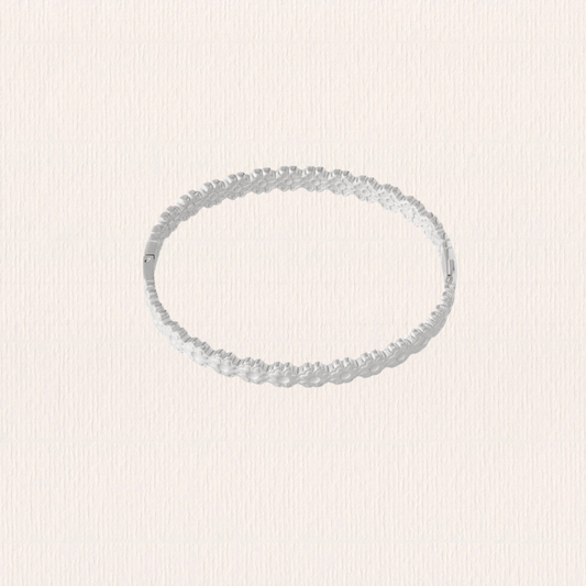 Bangle armband met bloemen
