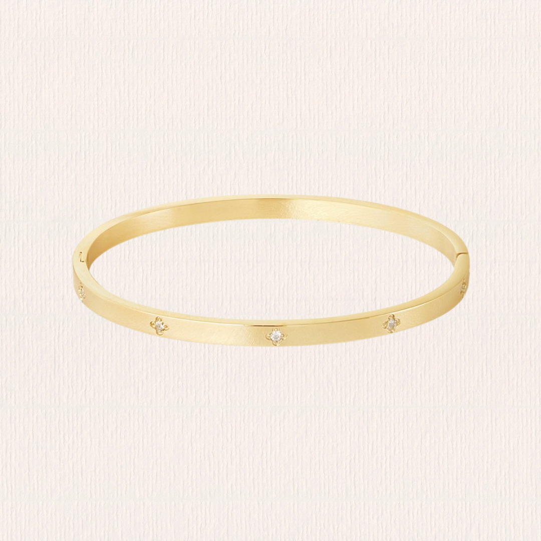 Bangle armband met steentjes