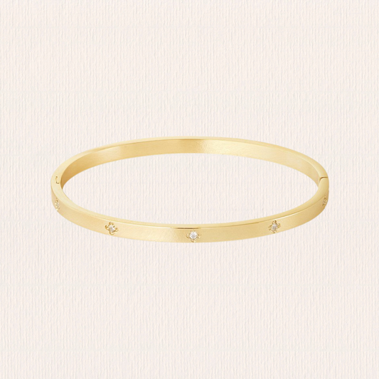 Bangle armband met steentjes