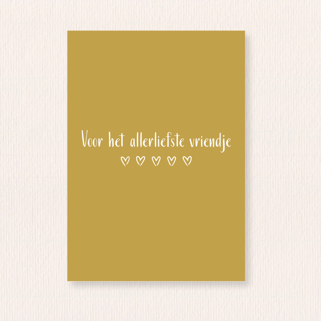 Allerliefste vriendje kaart