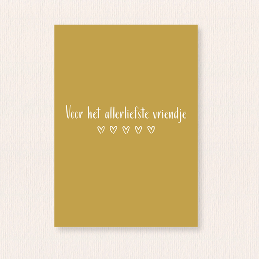 Allerliefste vriendje kaart