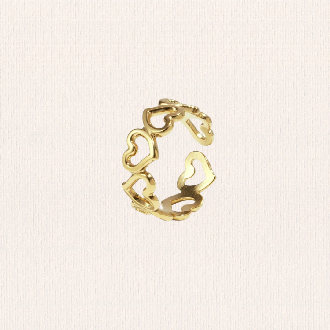 Open hartjes ring