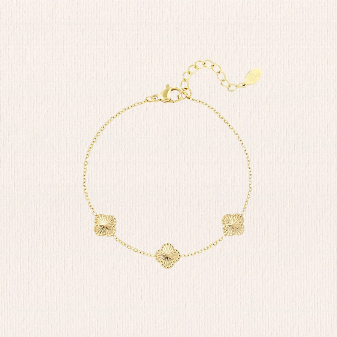 Armband met klavertjes vier