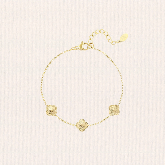 Armband met klavertjes vier