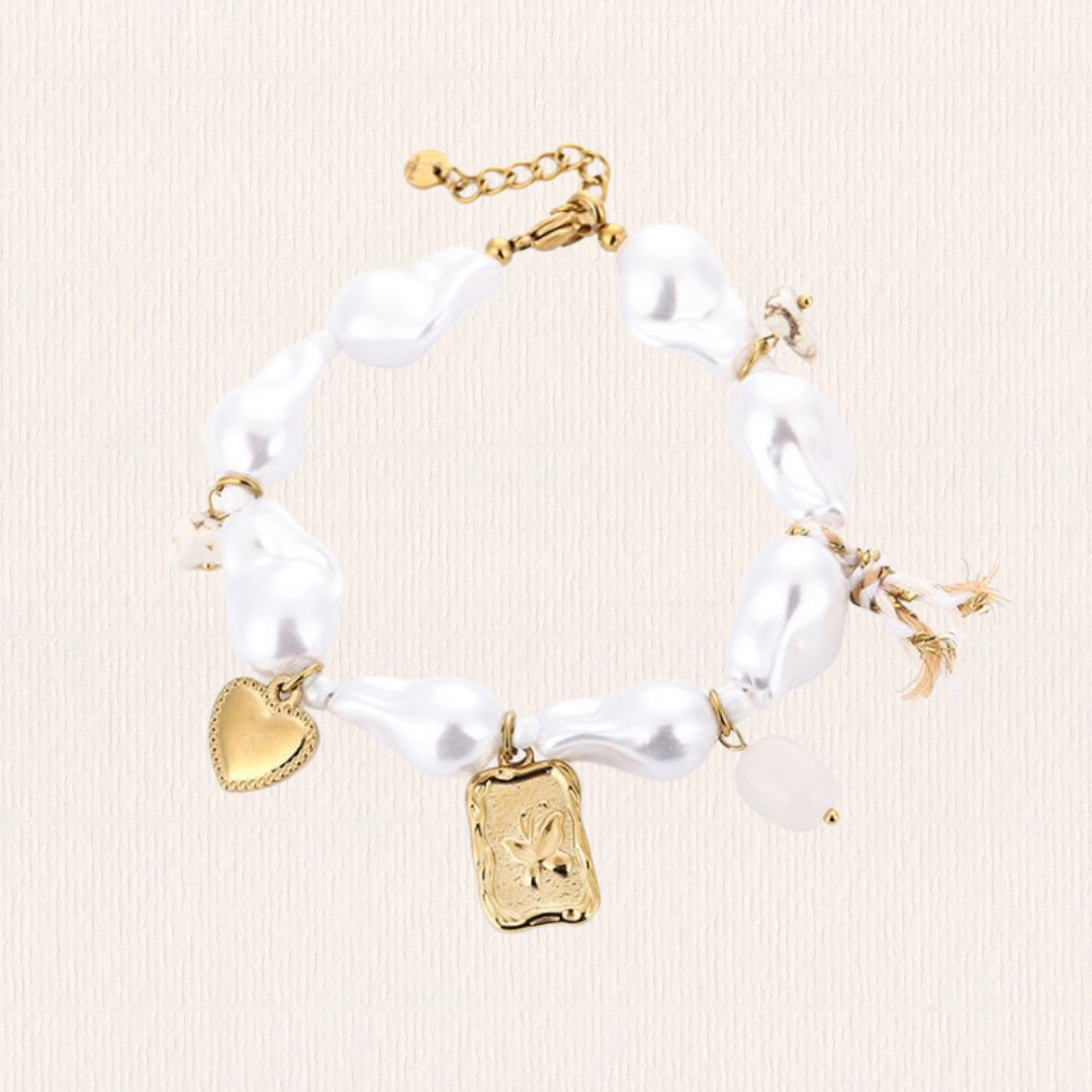 Parel ongelijke bedelarmband