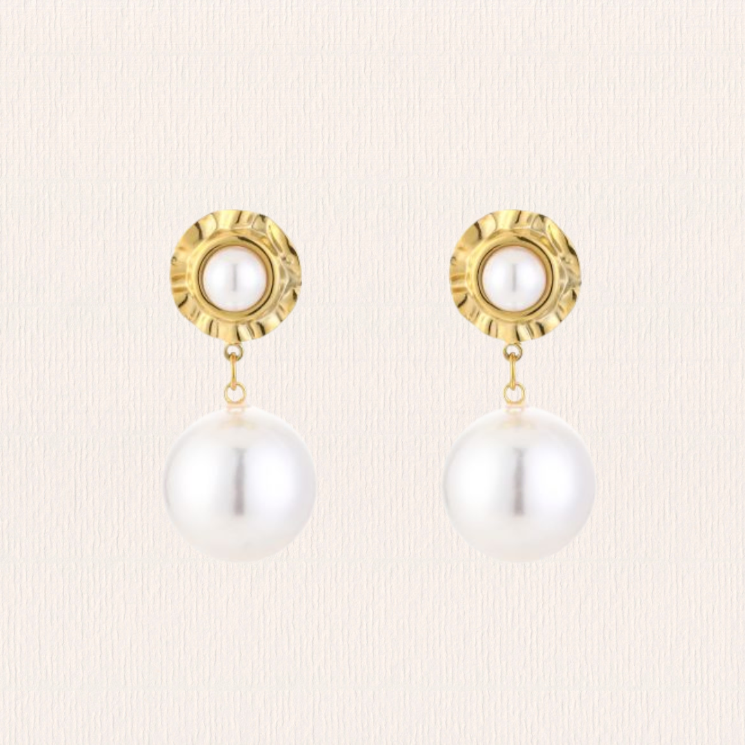 Vintage parel oorbellen