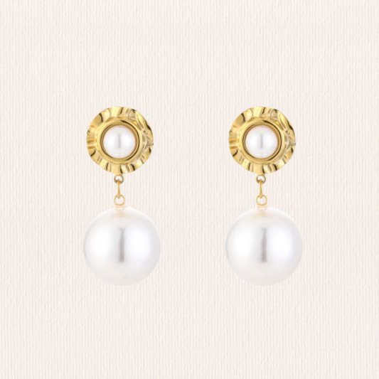 Vintage parel oorbellen