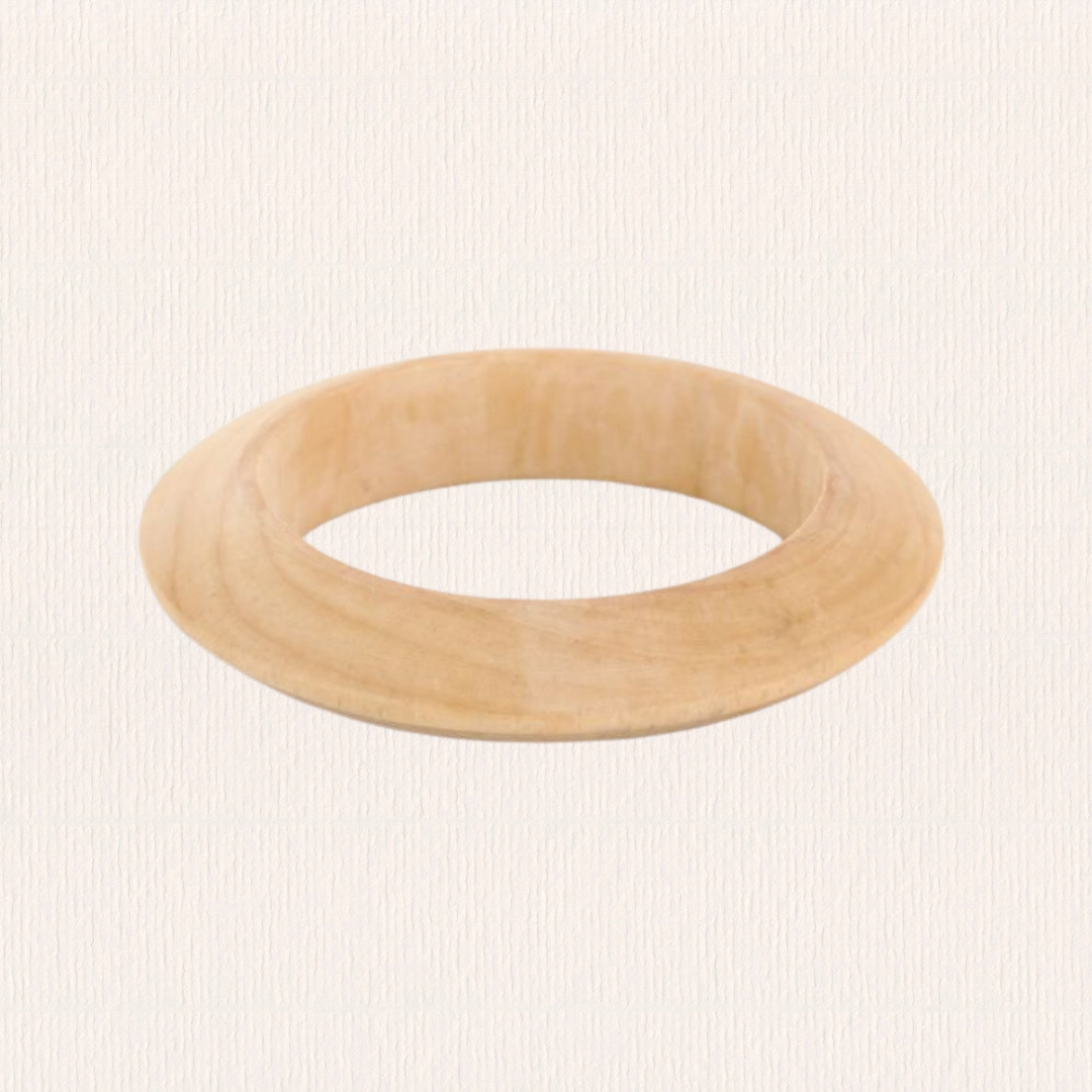 Lichtbruine houten bangle