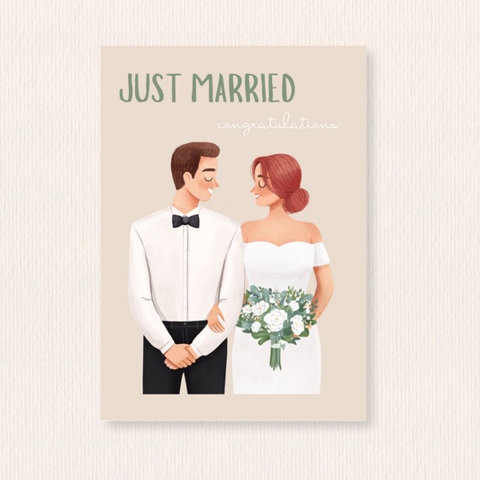 Just married kaart