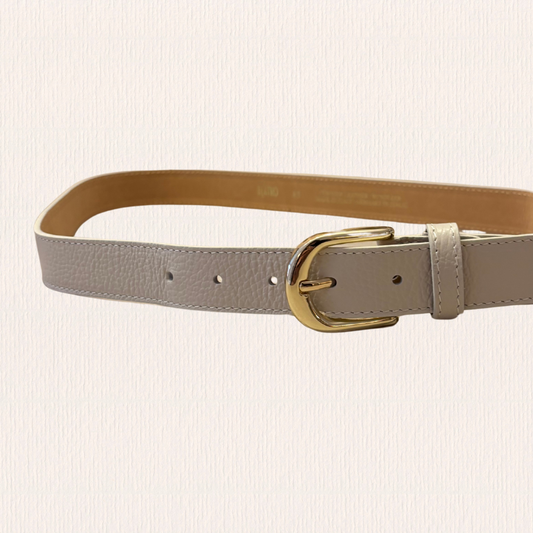 Beige riem grain