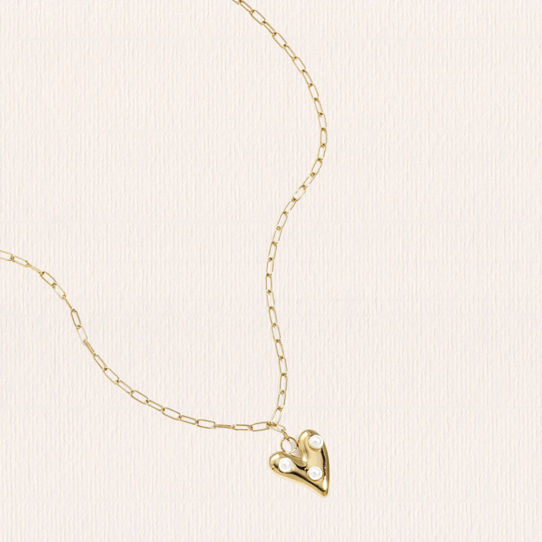 Ketting met parelhartje
