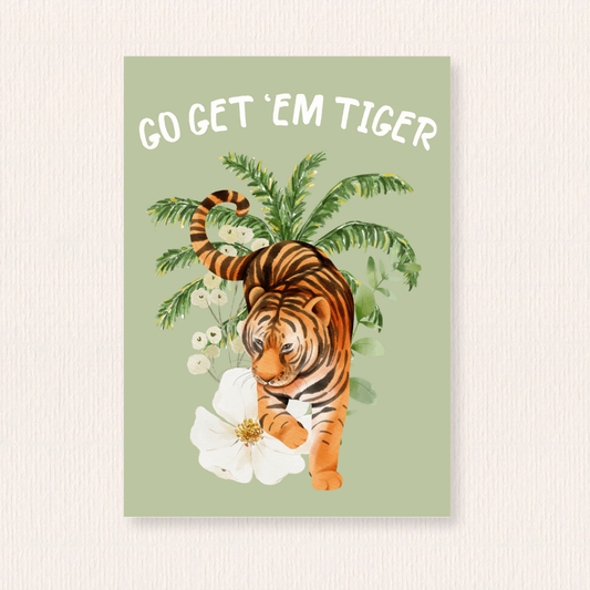 Go get 'em tiger kaart