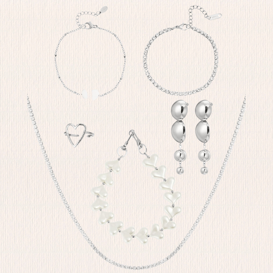 Adventkalener zilver & wit