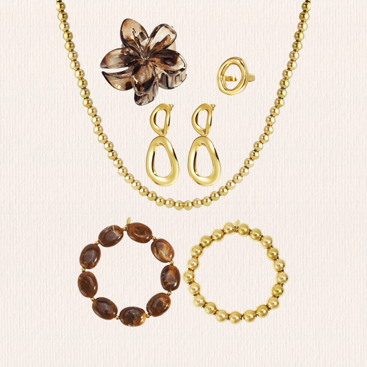 Adventkalener goud & bruin