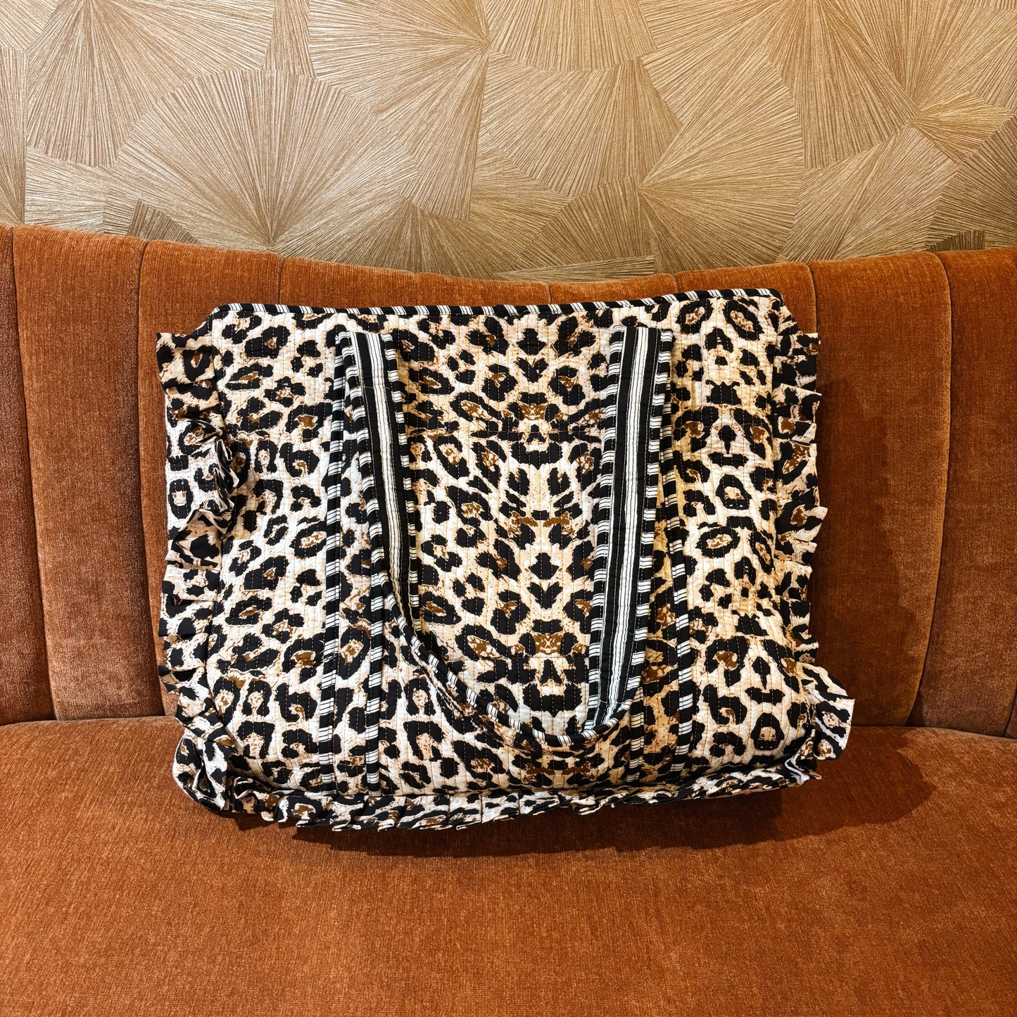 Panterprint strandtas/ weekendtas