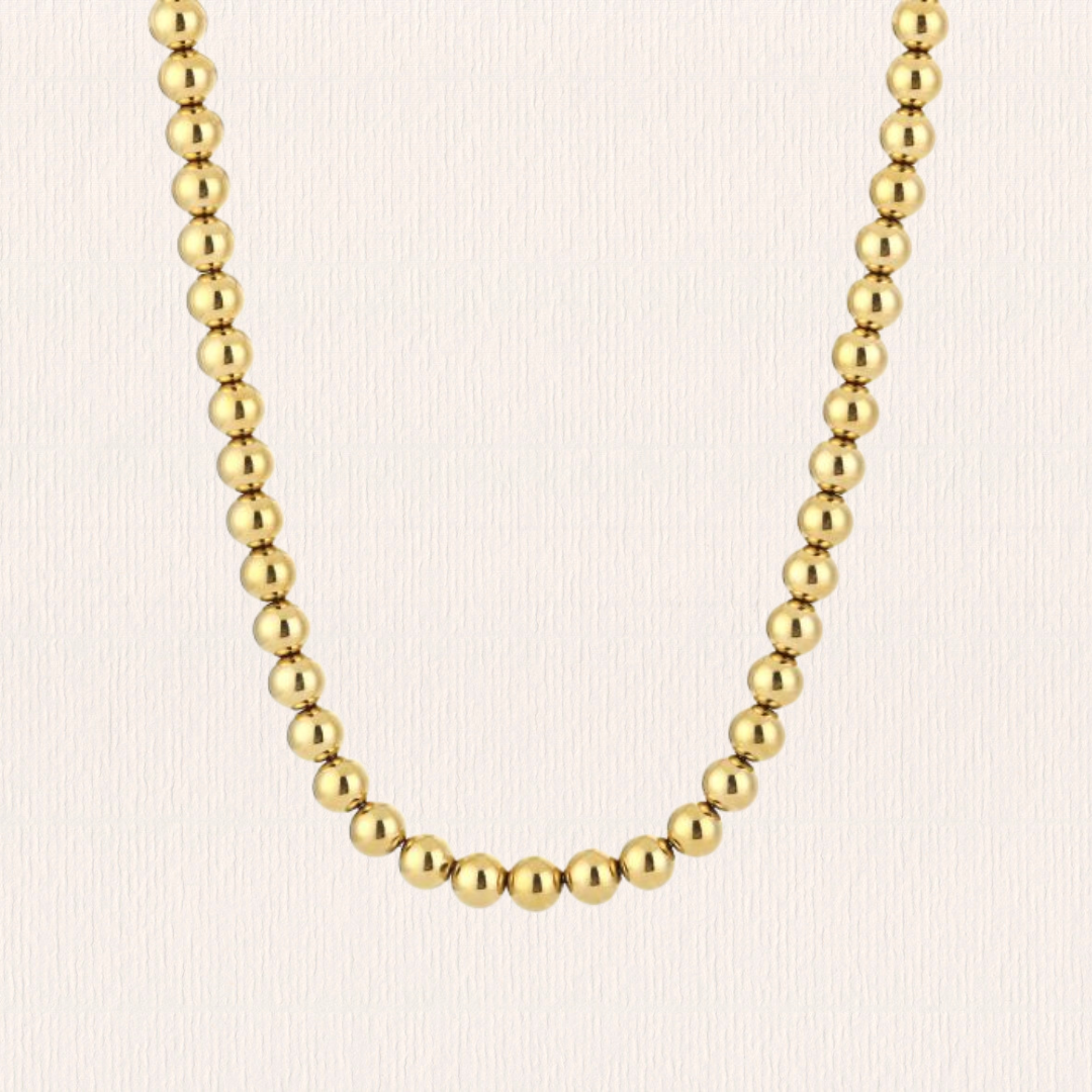 Gouden kralenketting