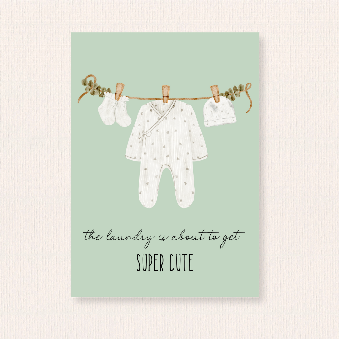 The laundry is about to get cute kaart