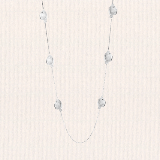Lange ketting met visjes