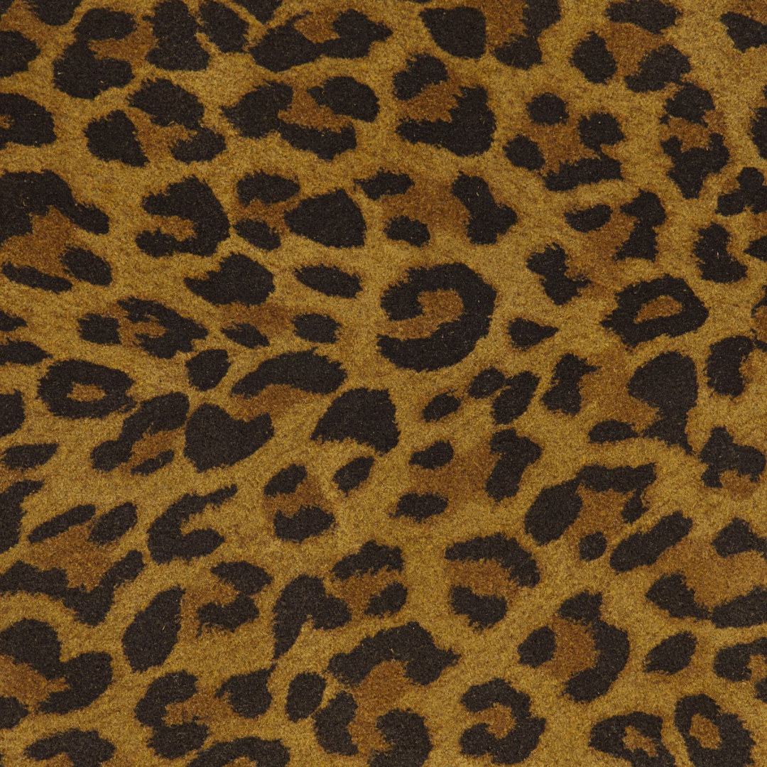 Suede luipaard schoudertas