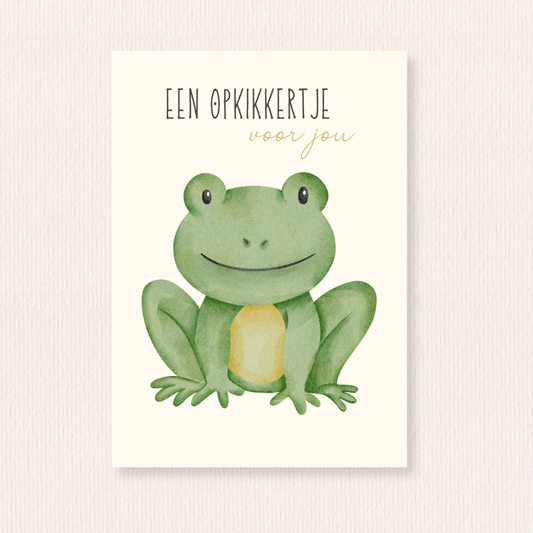 Opkikkertje kaart