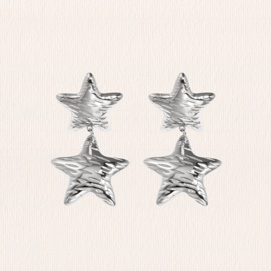 Oorbellen dubbele ster