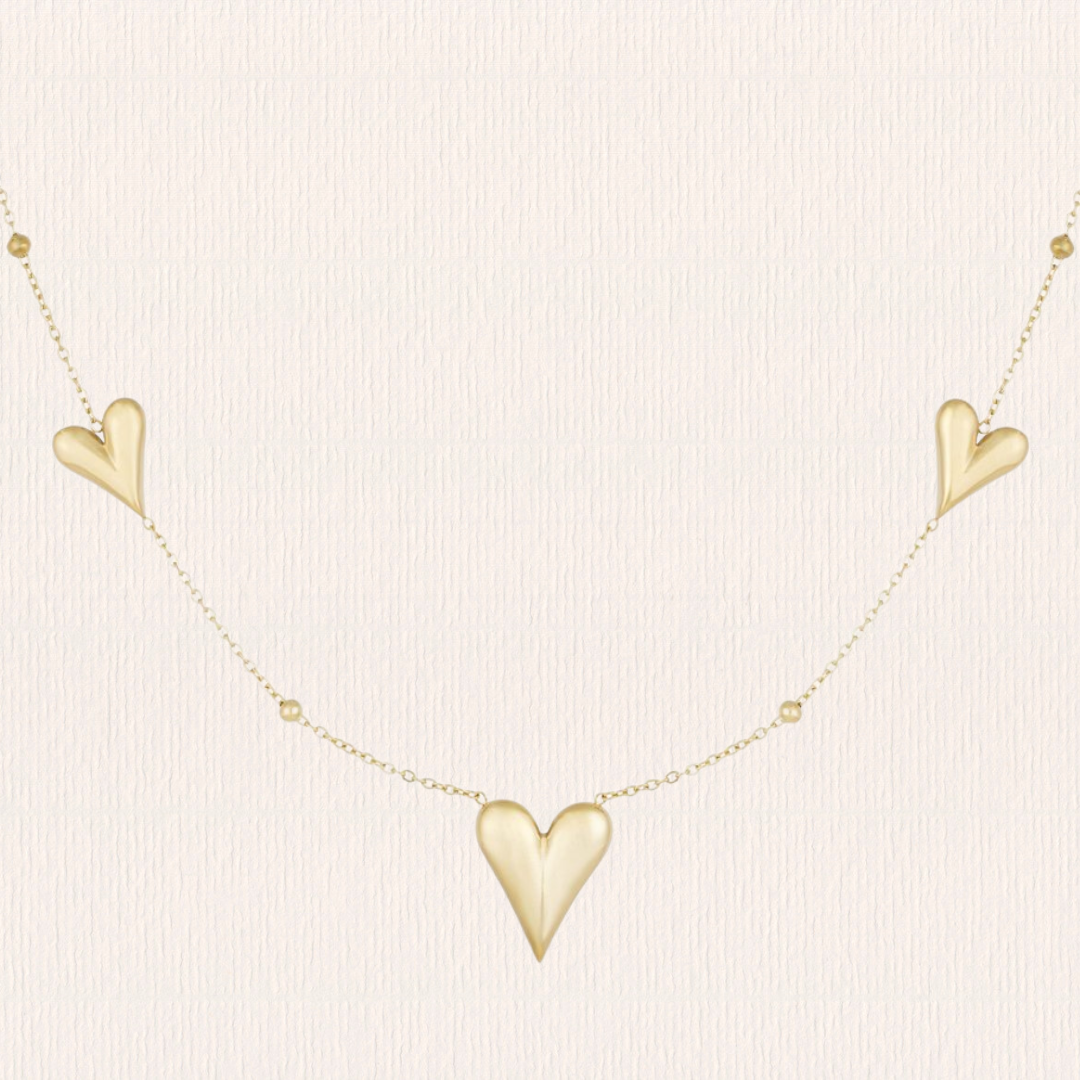 Ketting drie hartjes