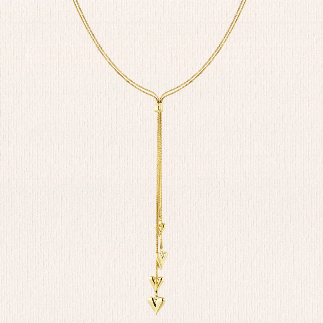Lange ketting hartjes