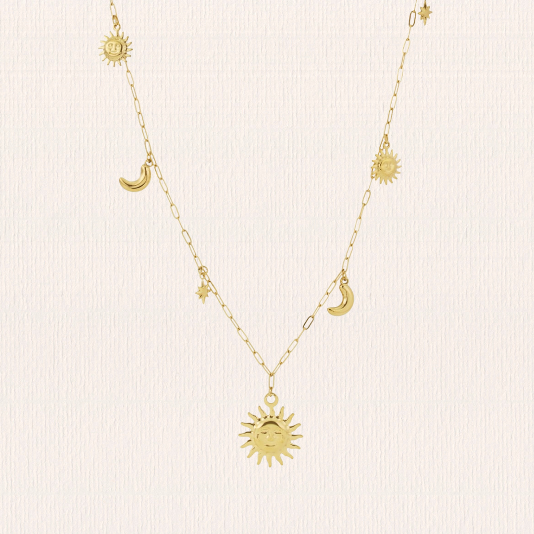 Lange ketting zon bedel