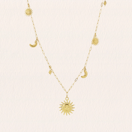 Lange ketting zon bedel