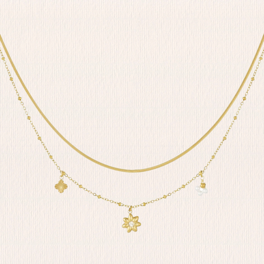 Dubbele ketting bedeltjes