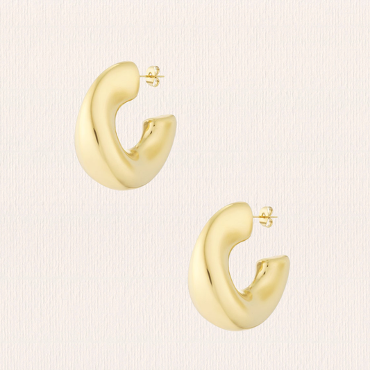 Chunky hoop oorbellen
