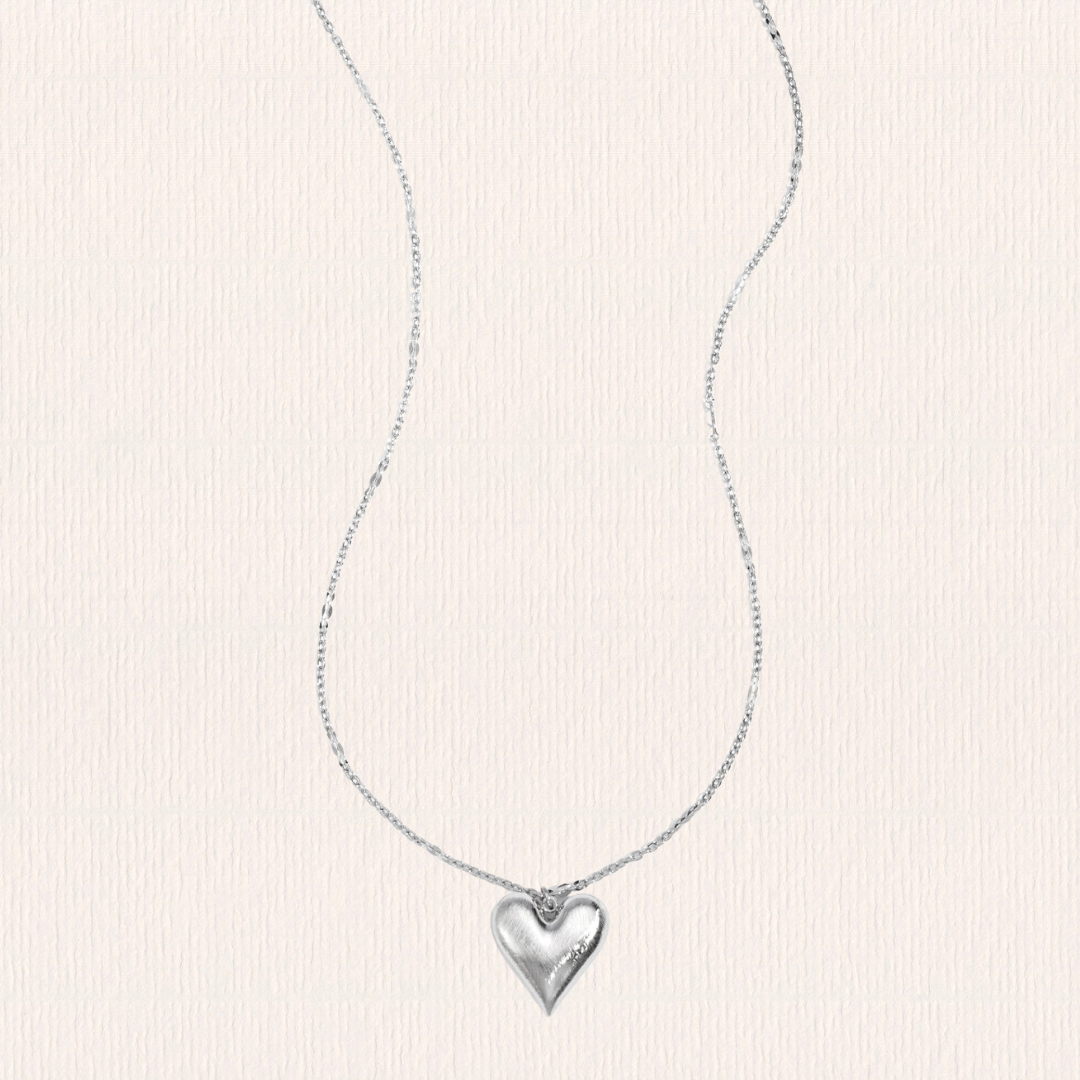 Massief hart ketting