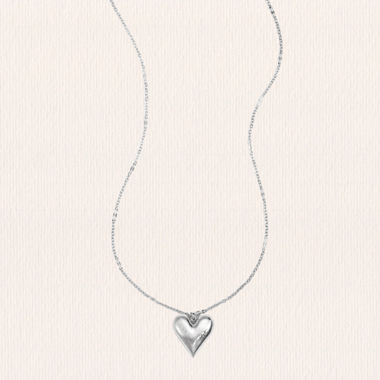 Massief hart ketting