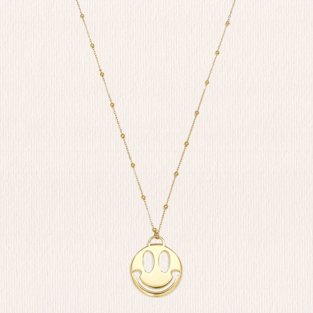 Lange ketting met smiley