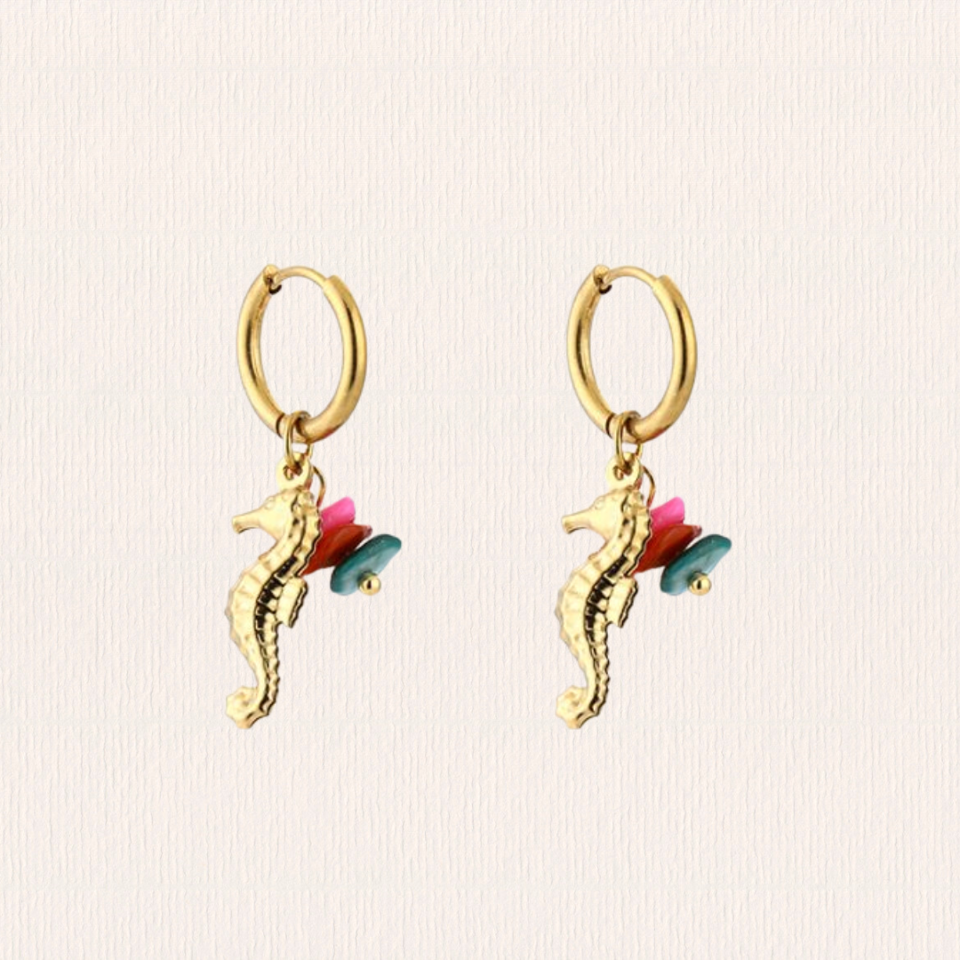 Oorbellen met zeepaardjes