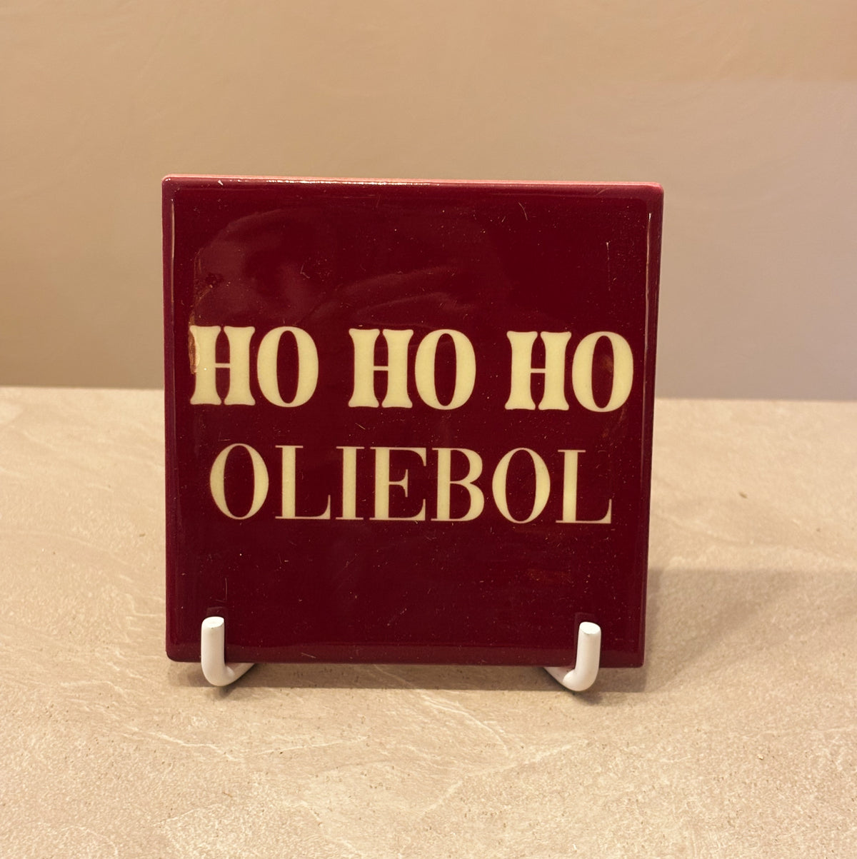 Ho ho ho oliebol tegeltje