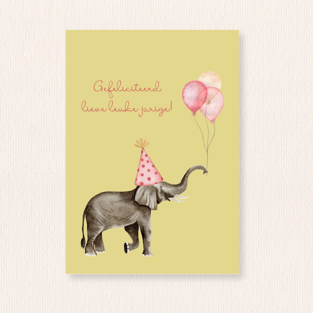 Gefeliciteerd lieve leuke jarige kaart