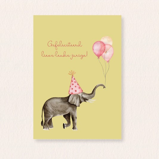 Gefeliciteerd lieve leuke jarige kaart