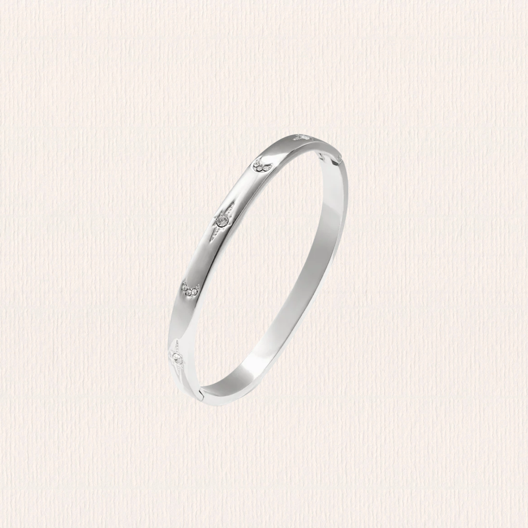 Glitter steentjes bangle