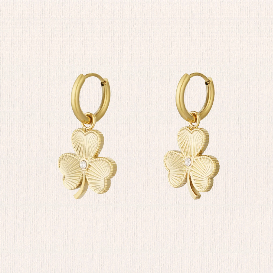 Klavertjes oorbellen