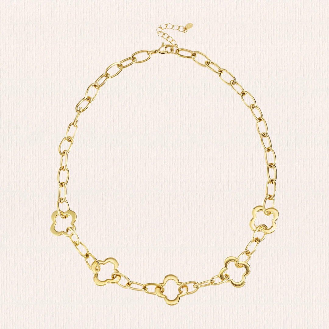 Schakelketting met klavertjes vier