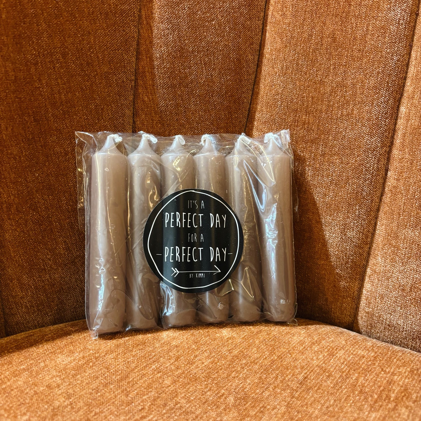 Beige kaarsensetje