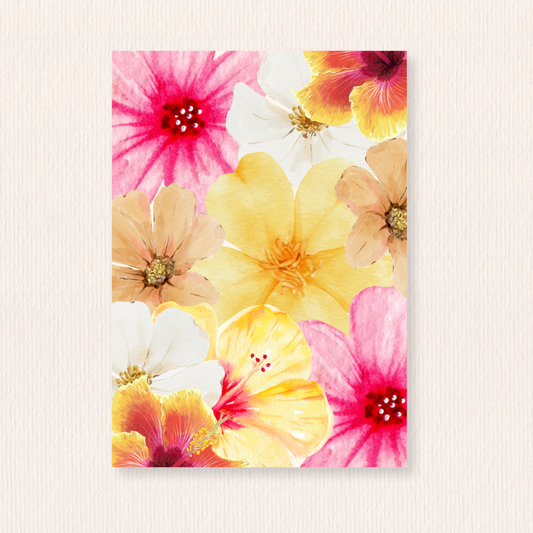 Bloemen kaart