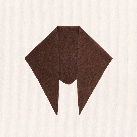 Bruine wollen twilly