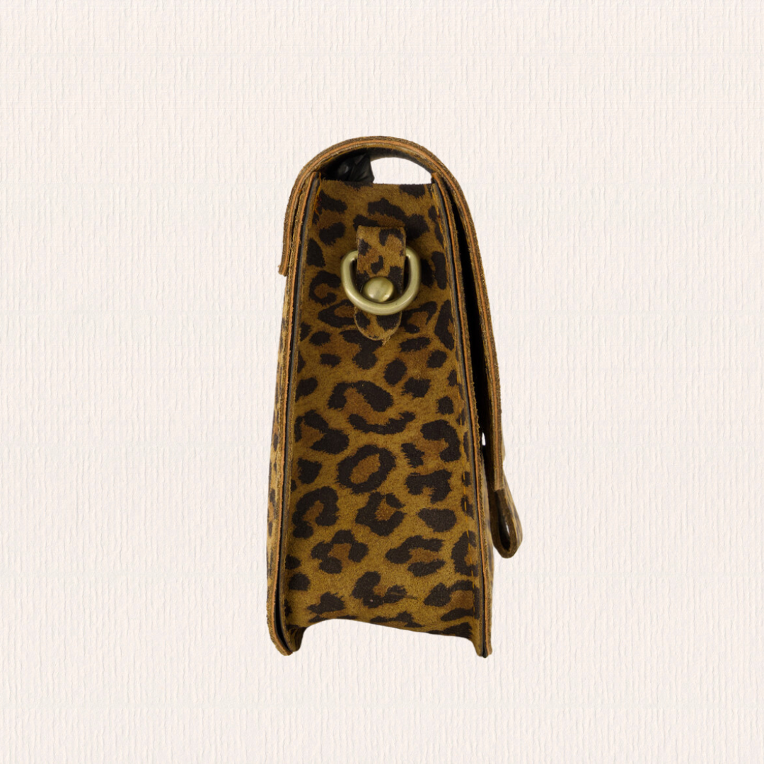 Panterprint crossbodytasje