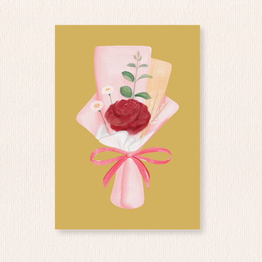 Bos bloemen kaart