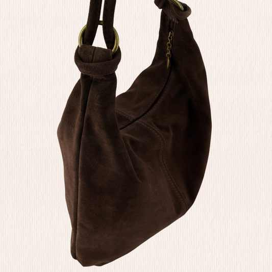 Donkerbruine kleurige schoudertas