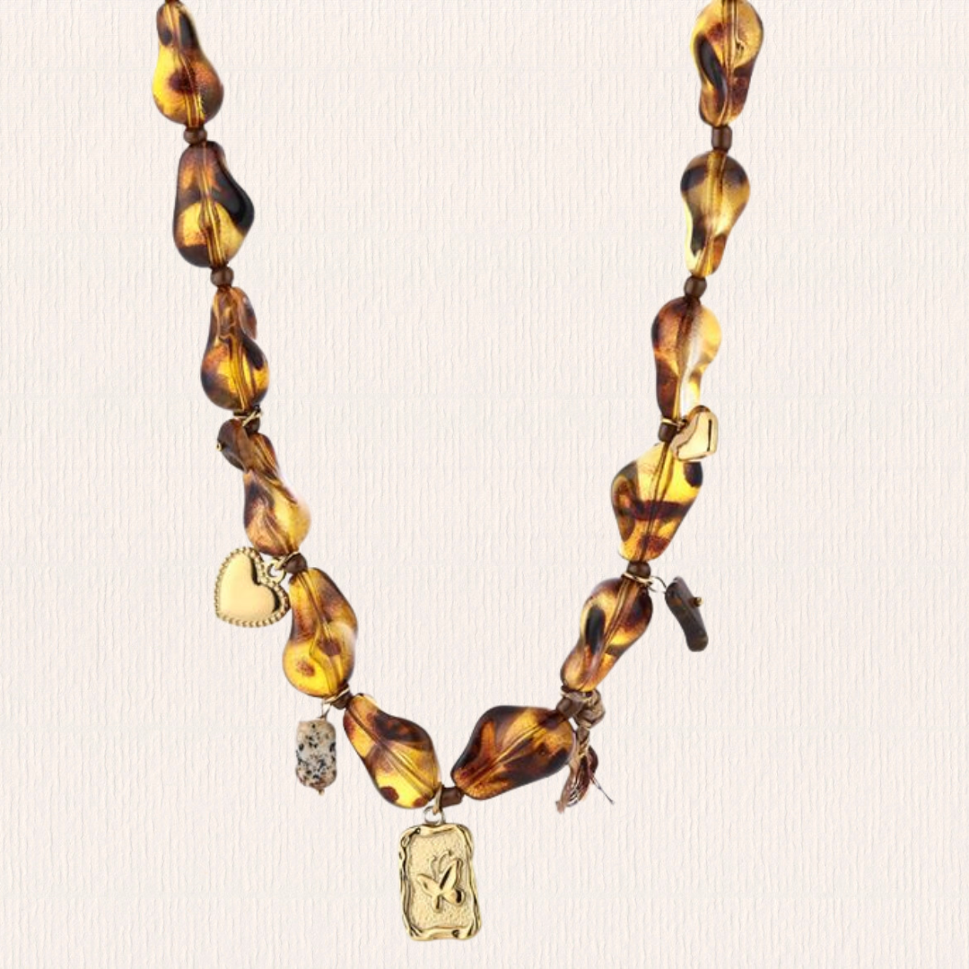 Bruine ongelijke bedelketting