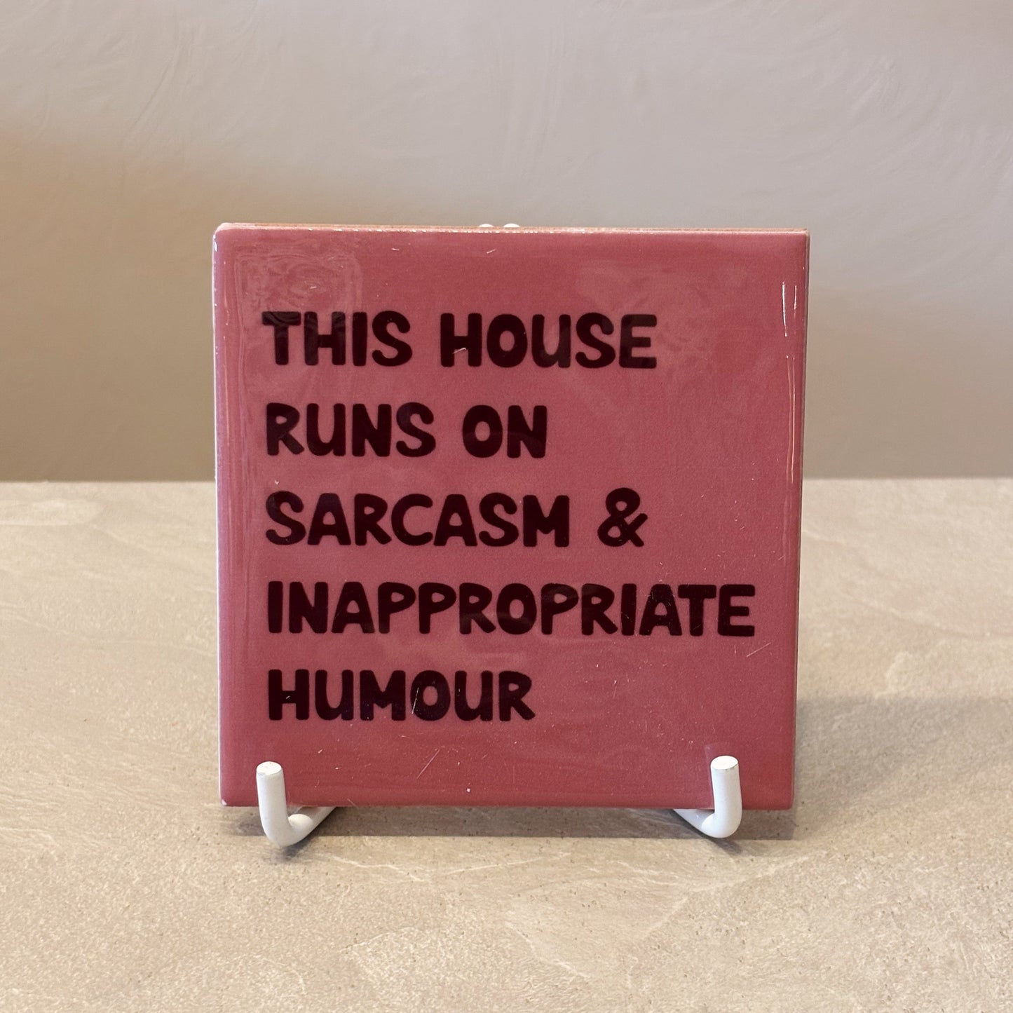 Sarcasm & humour tegeltje
